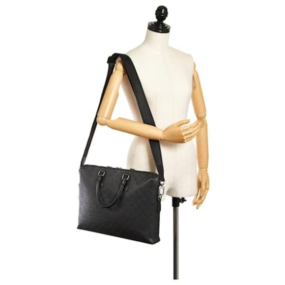 LOUIS VUITTON Damier Infini Porte-Documents Jour Cosmos Black - Picture 6 of 11